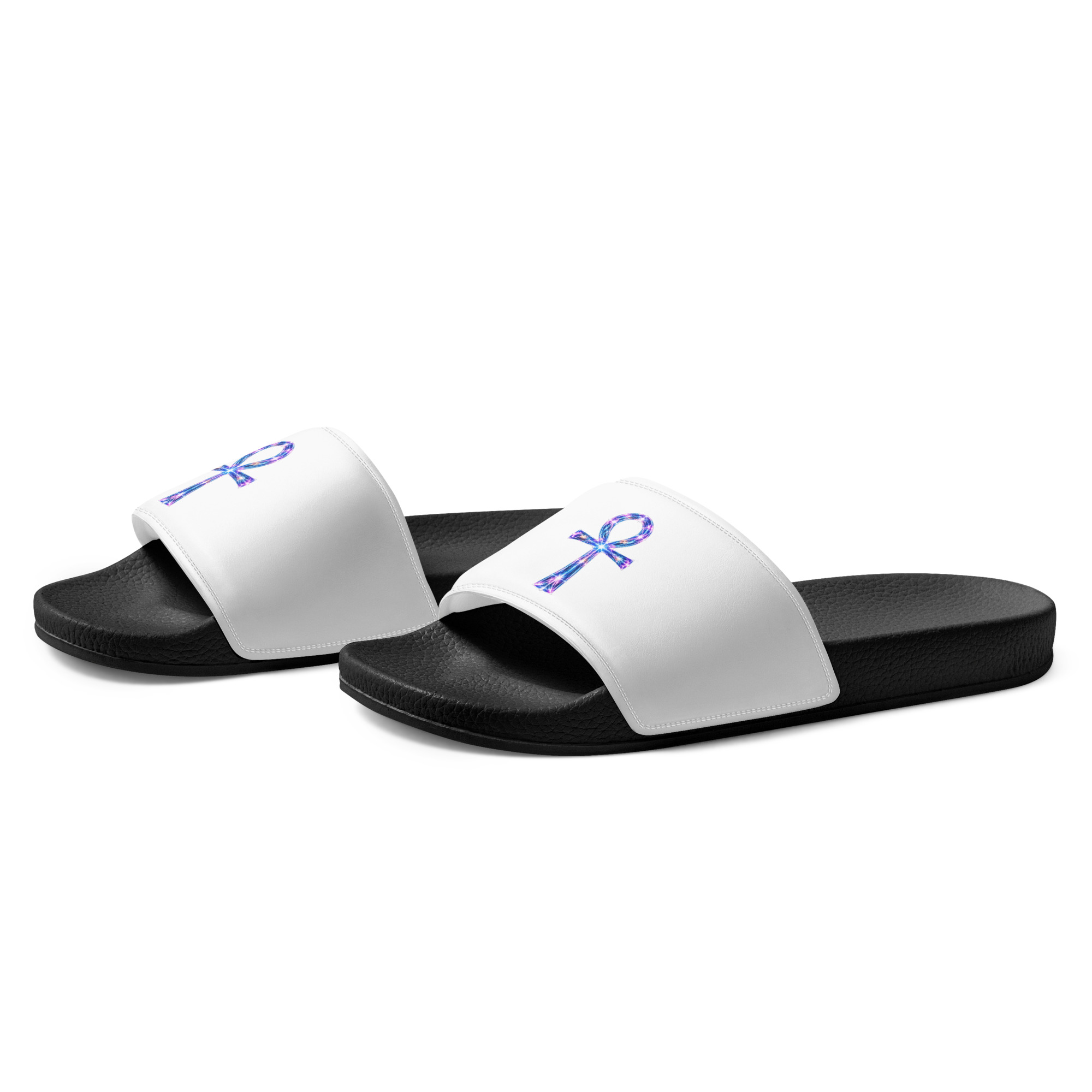 Ankh Light Codes Men's Slides - Image 4