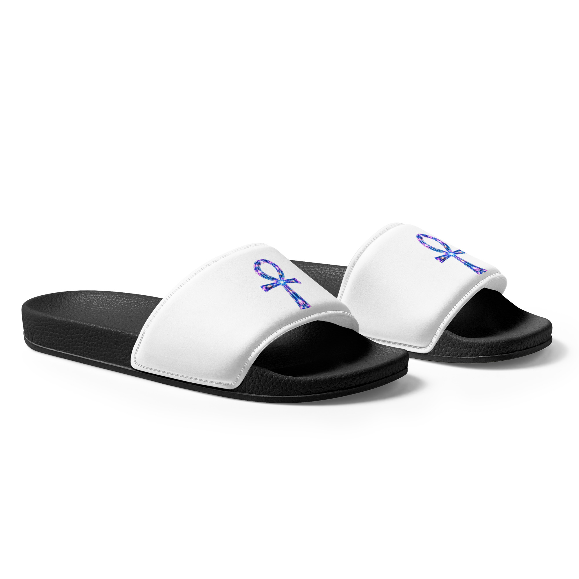 Ankh Light Codes Men's Slides - Image 6
