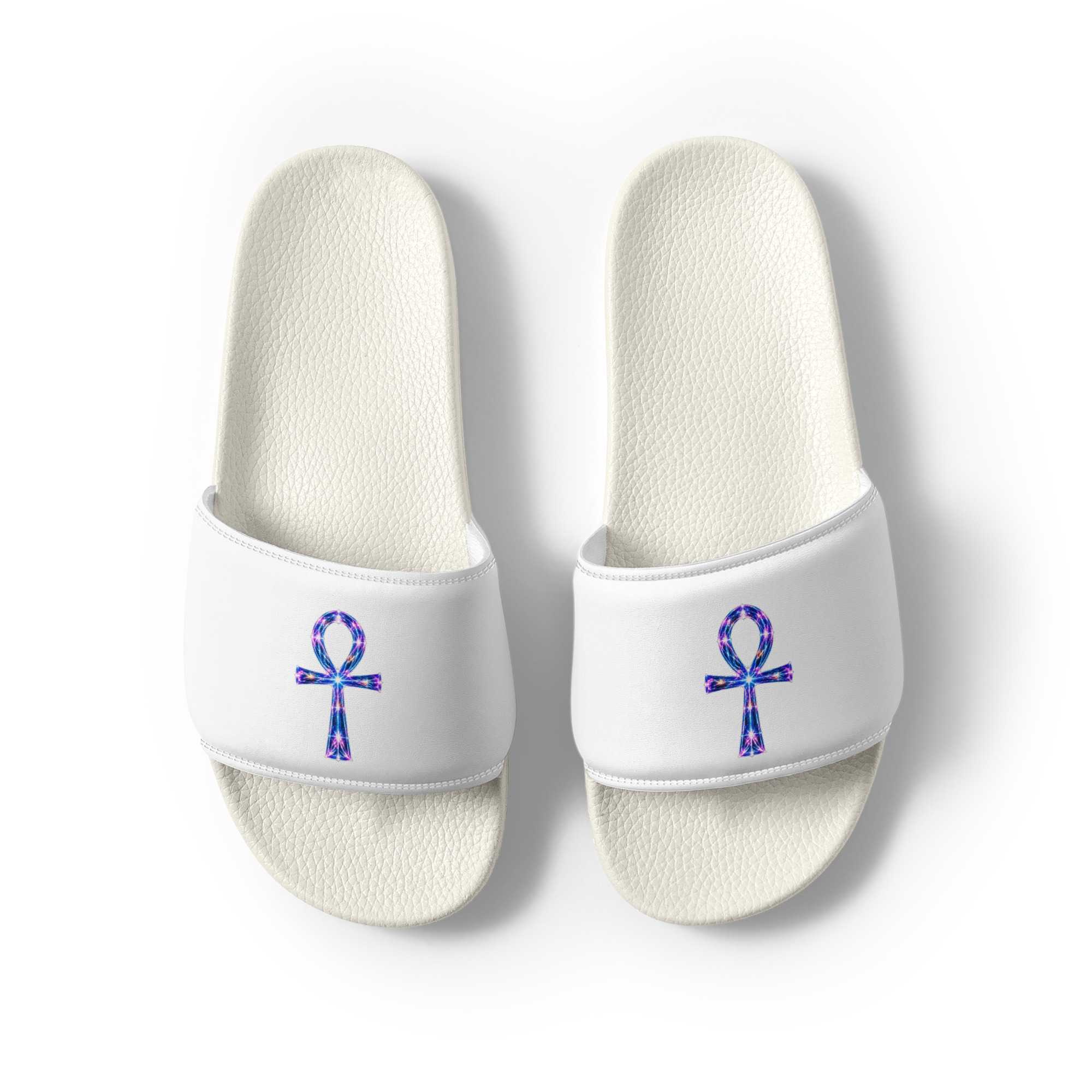 Ankh Light Codes Men's Slides - Image 8