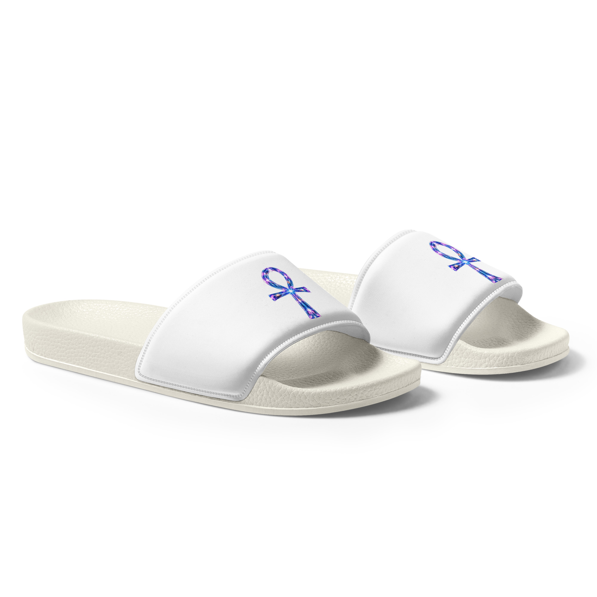 Ankh Light Codes Men's Slides - Image 7