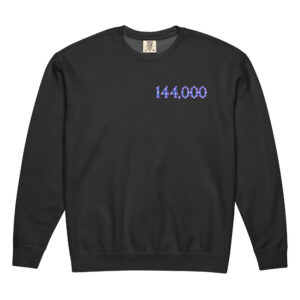 144,000 Light Codes Fleece Crewneck Sweatshirt 002
