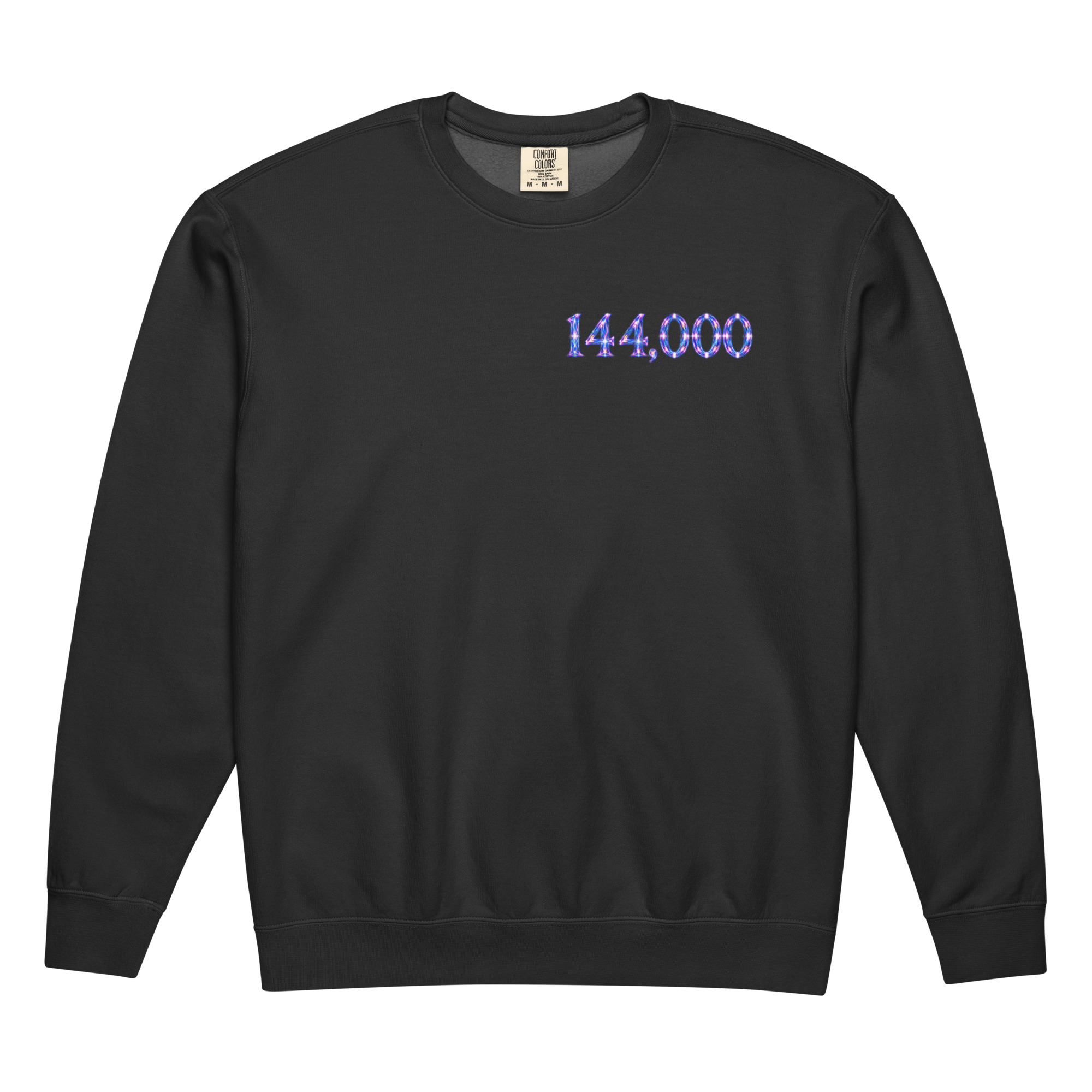 144,000 Light Codes Fleece Crewneck Sweatshirt 002