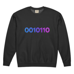 0010110 Neon Unisex Fleece Crewneck Sweatshirt 001