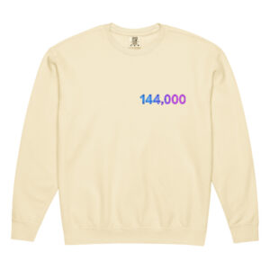 144,000 Neon Unisex Fleece Crewneck Sweatshirt 002
