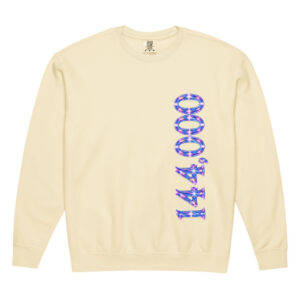 144,000 Light Codes Unisex Fleece Crewneck Sweatshirt 003