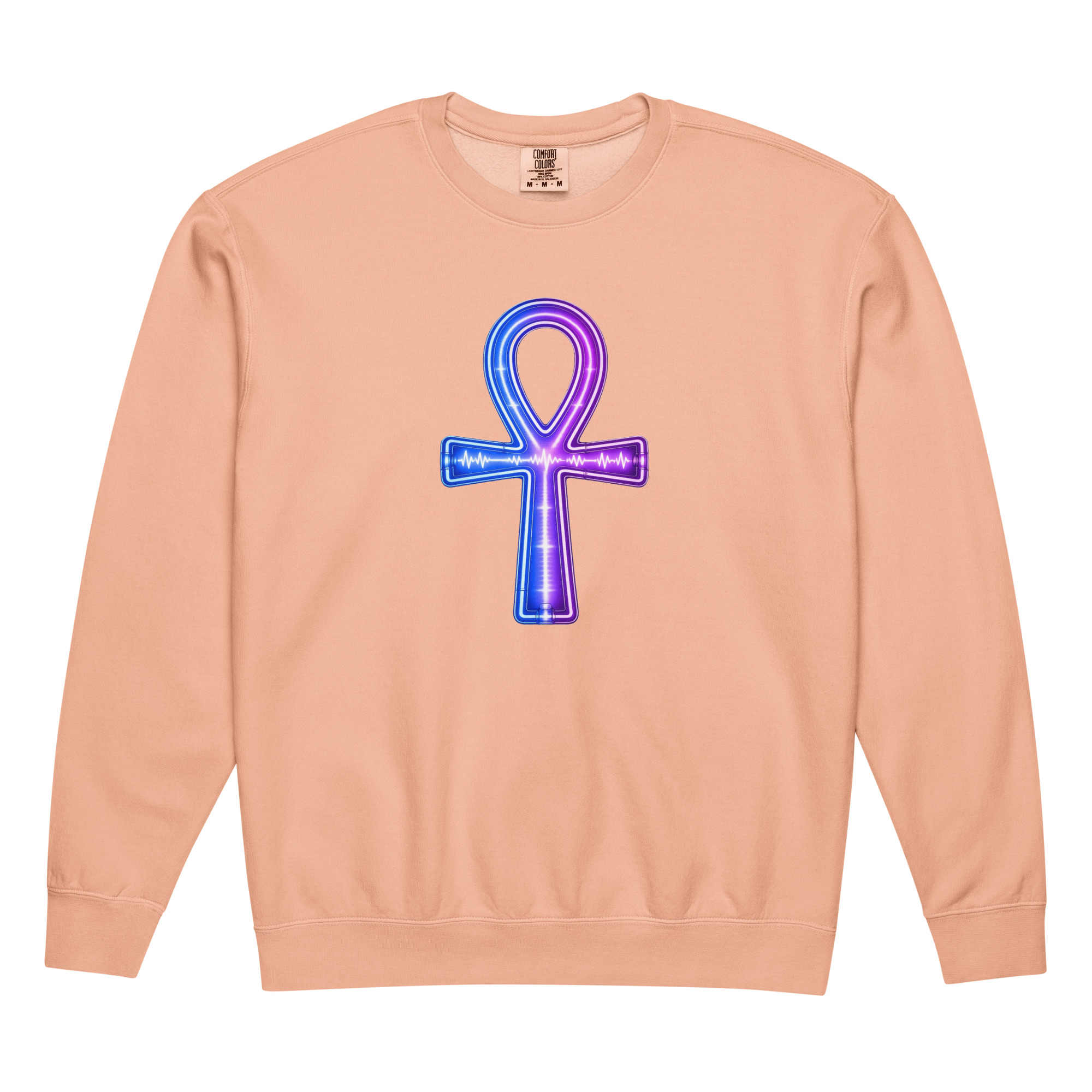 Ankh Neon Unisex Fleece Crewneck Sweatshirt 001 - Image 47