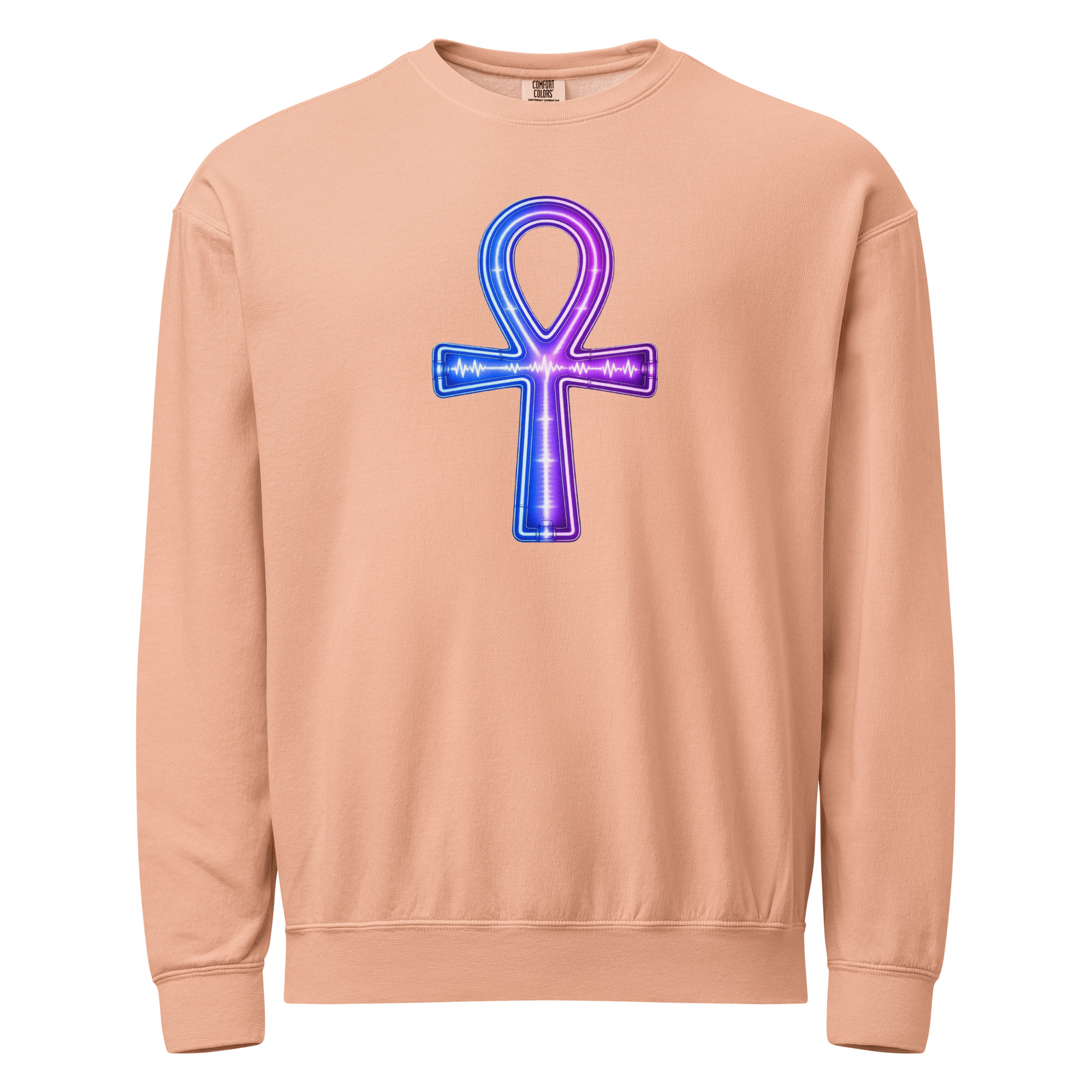 Ankh Neon Unisex Fleece Crewneck Sweatshirt 001 - Image 8