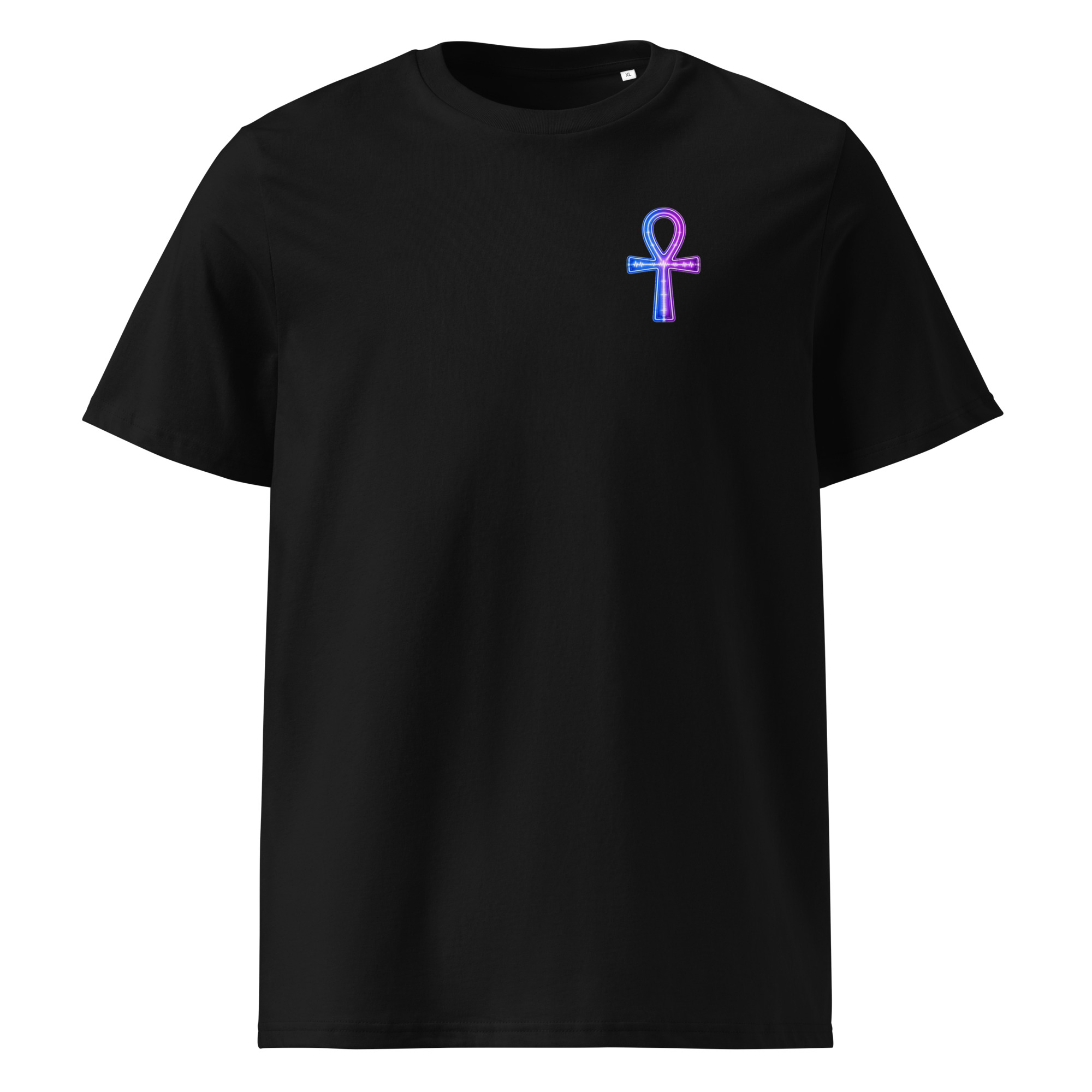 Ankh Neon Unisex Organic Cotton T-Shirt 002 - Image 2