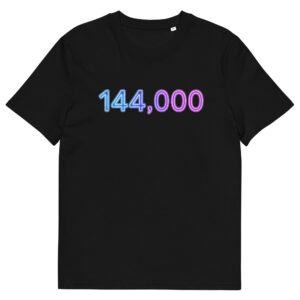 144,000 Neon Unisex Organic Cotton T-Shirt 001