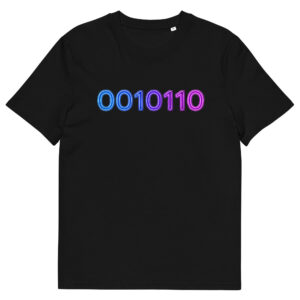0010110 Neon Unisex Organic Cotton T-Shirt 001