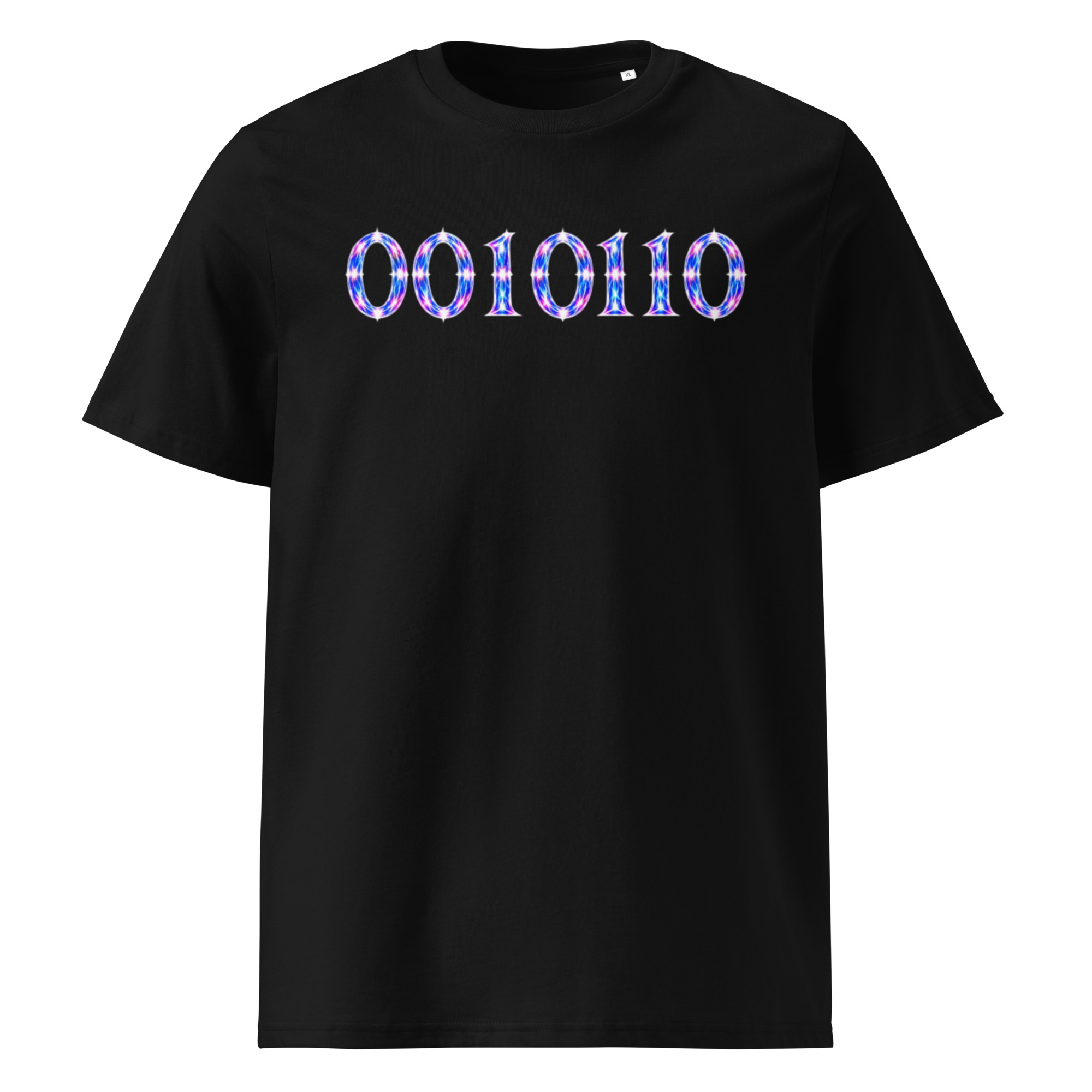 0010110 Light Codes Unisex Organic Cotton T-Shirt 001 - Image 2