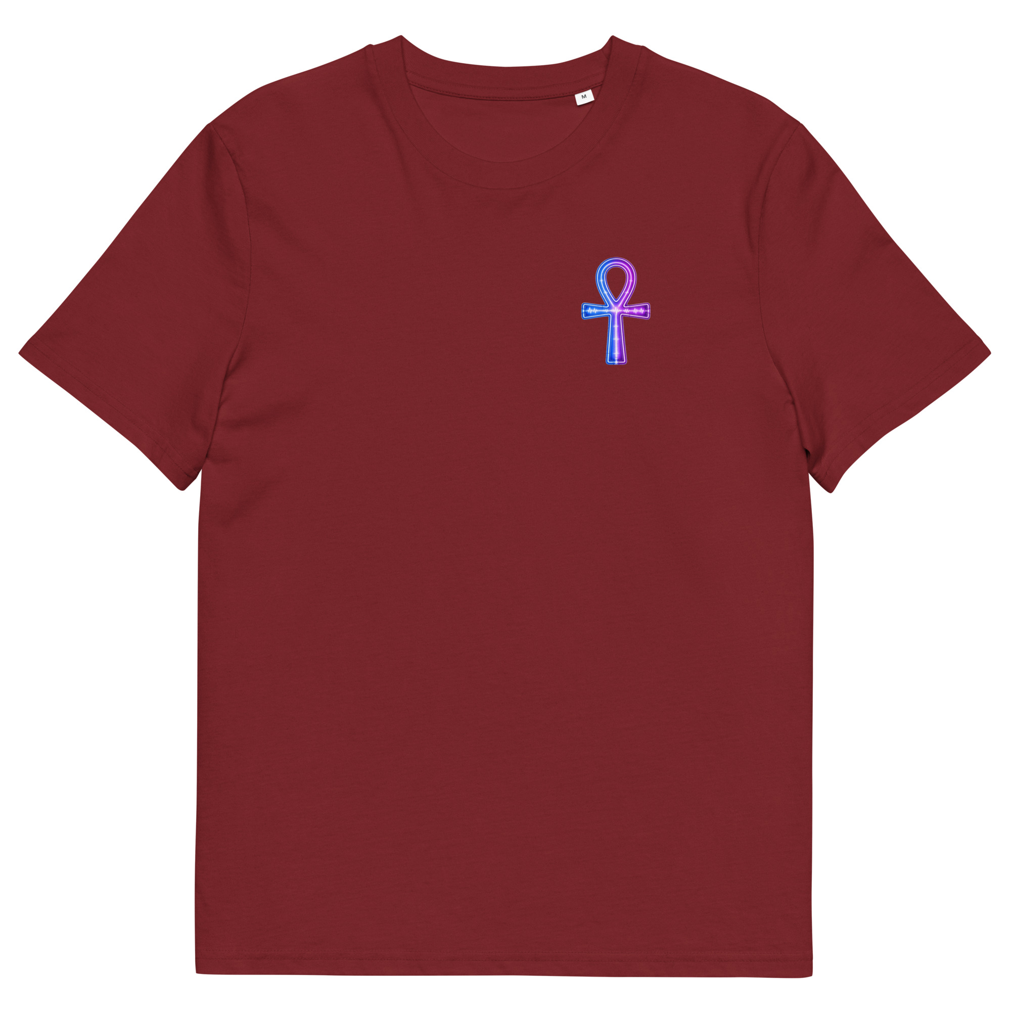 Ankh Neon Unisex Organic Cotton T-Shirt 002 - Image 65