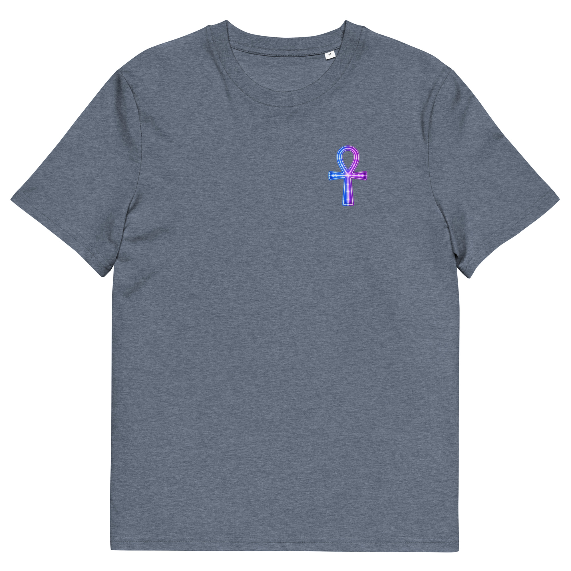 Ankh Neon Unisex Organic Cotton T-Shirt 002 - Image 70