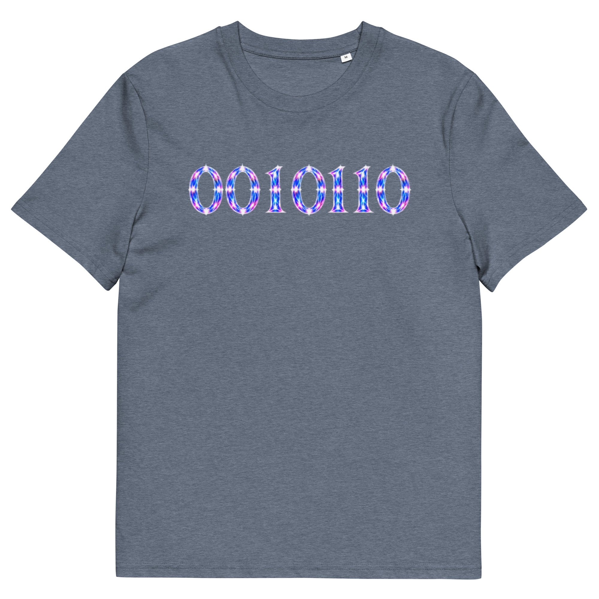 0010110 Light Codes Unisex Organic Cotton T-Shirt 001 - Image 70