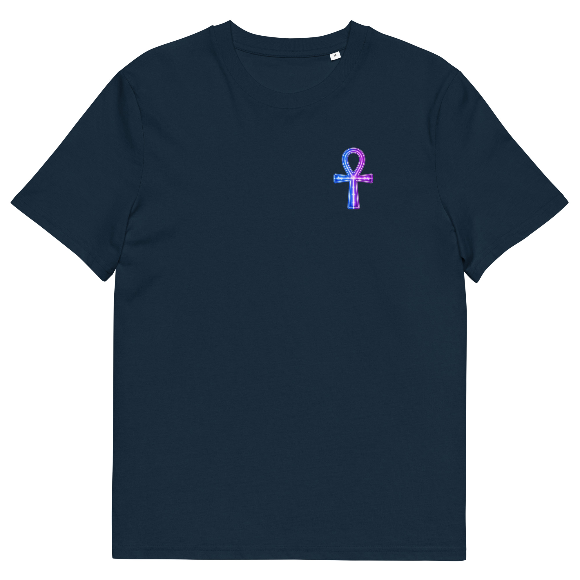 Ankh Neon Unisex Organic Cotton T-Shirt 002 - Image 63