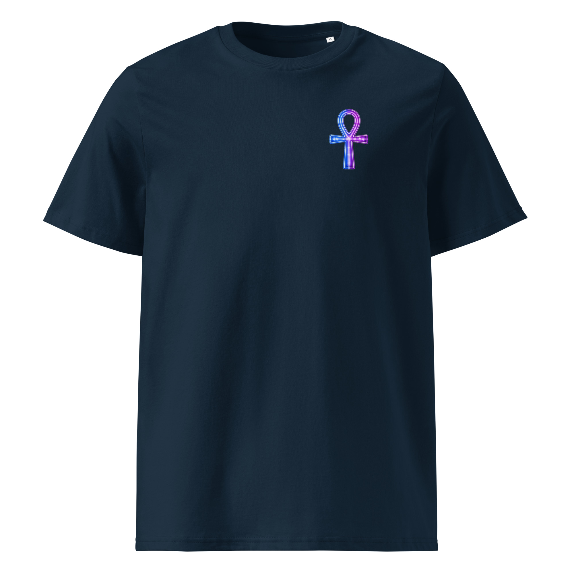 Ankh Neon Unisex Organic Cotton T-Shirt 002 - Image 3