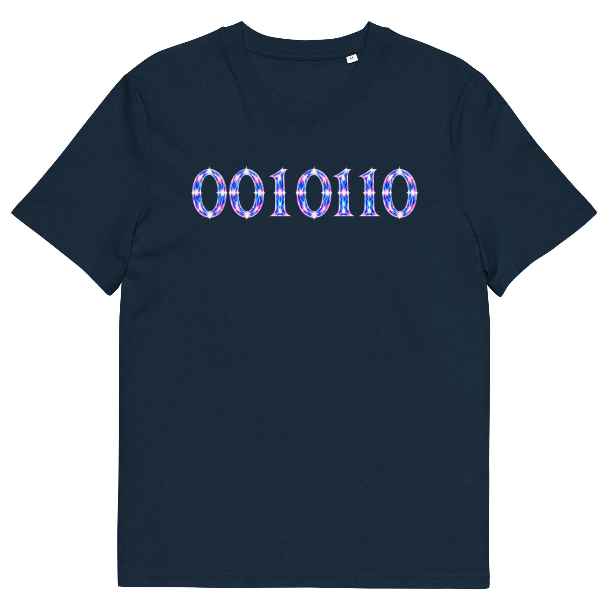 0010110 Light Codes Unisex Organic Cotton T-Shirt 001 - Image 63