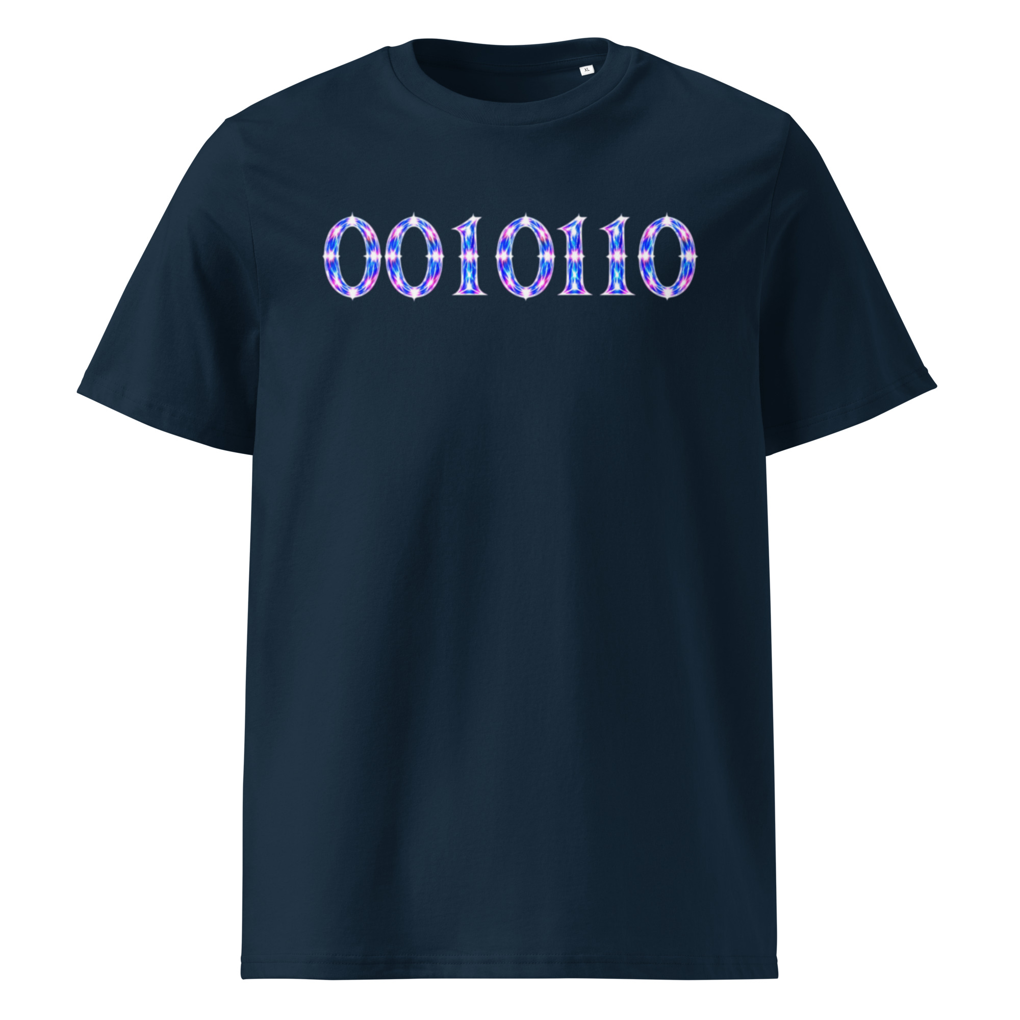 0010110 Light Codes Unisex Organic Cotton T-Shirt 001 - Image 3