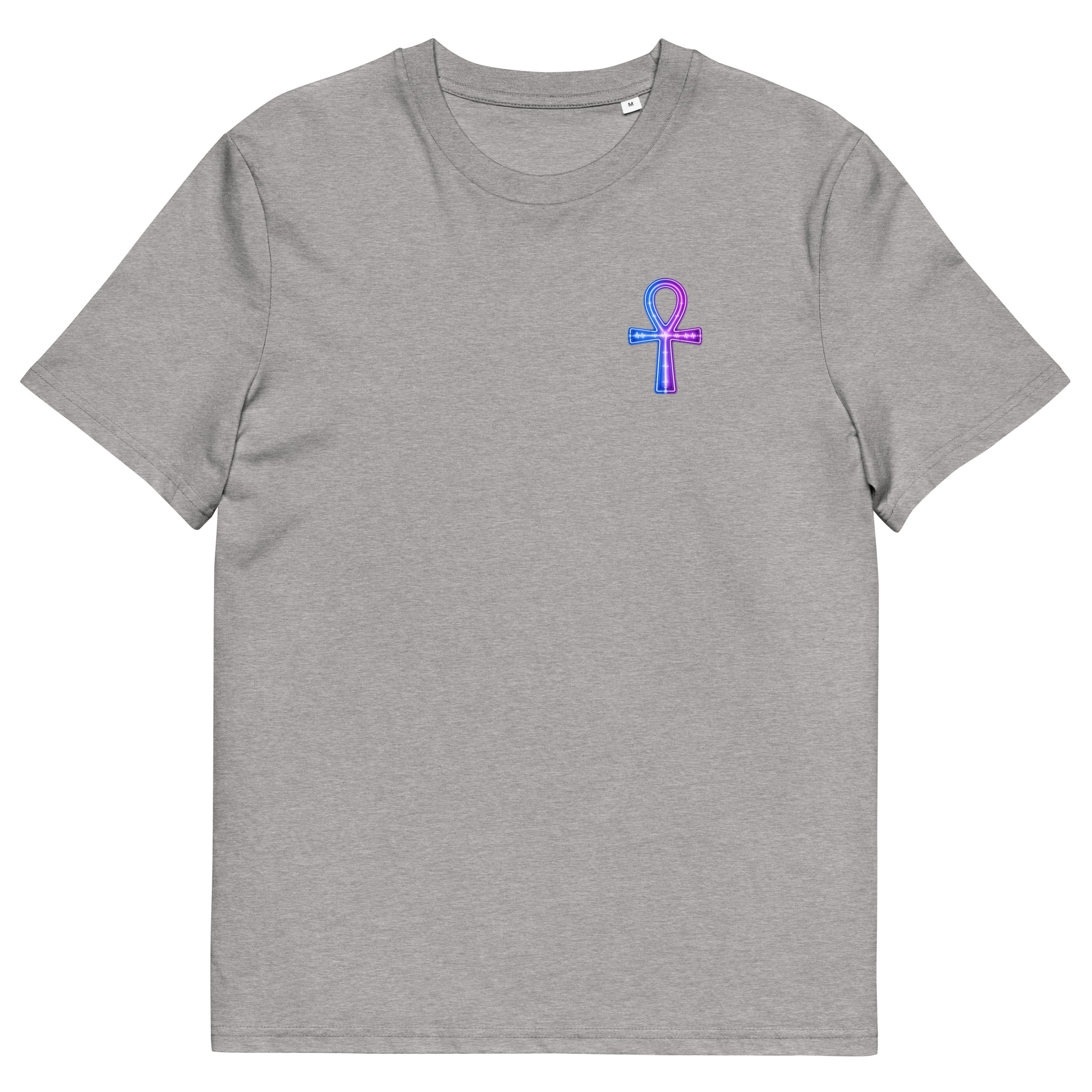 Ankh Neon Unisex Organic Cotton T-Shirt 002 - Image 71