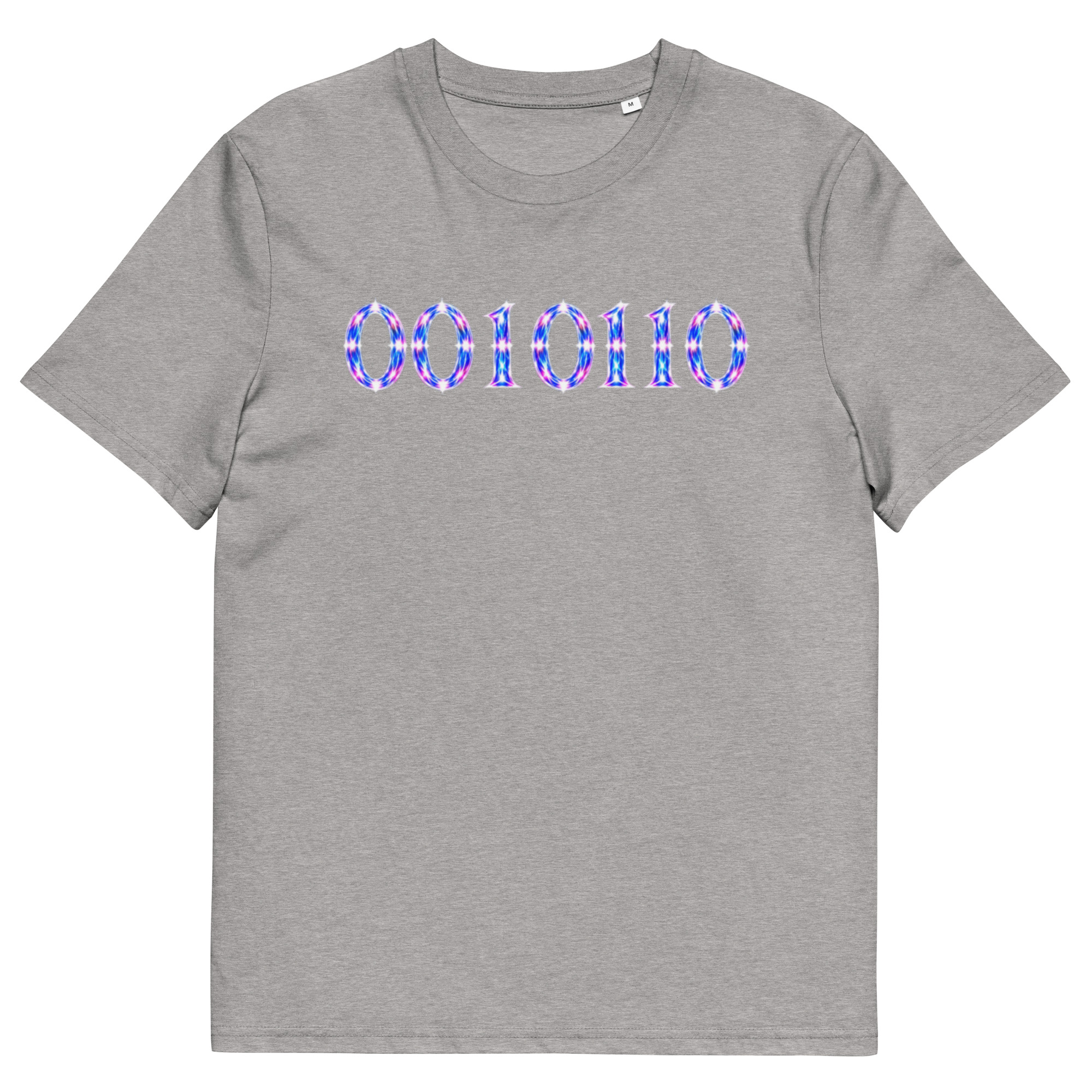 0010110 Light Codes Unisex Organic Cotton T-Shirt 001 - Image 71