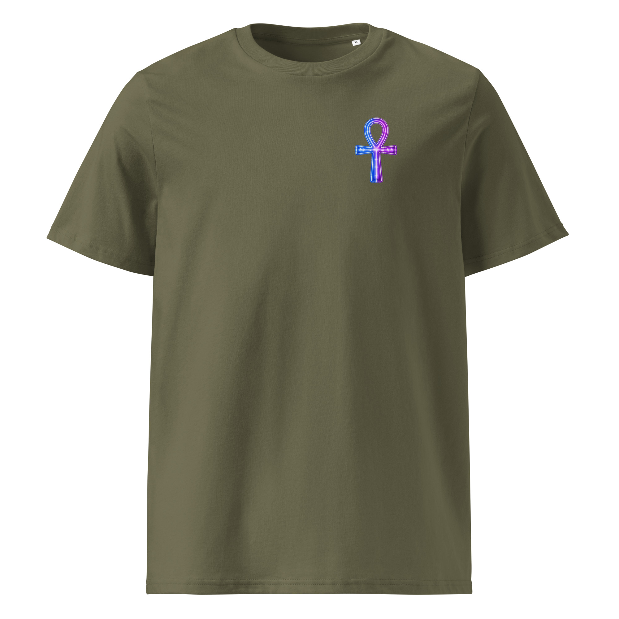 Ankh Neon Unisex Organic Cotton T-Shirt 002 - Image 9