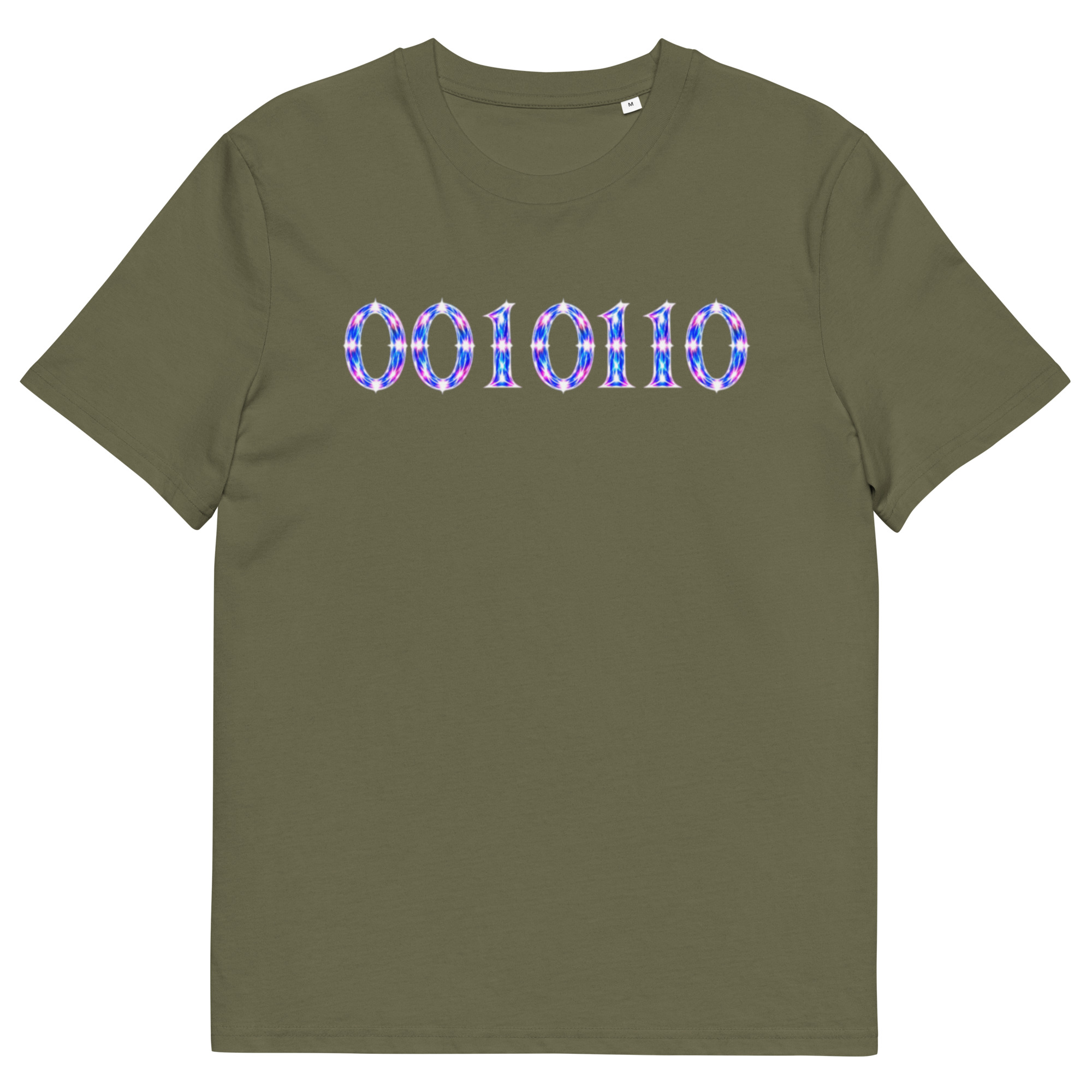 0010110 Light Codes Unisex Organic Cotton T-Shirt 001 - Image 69