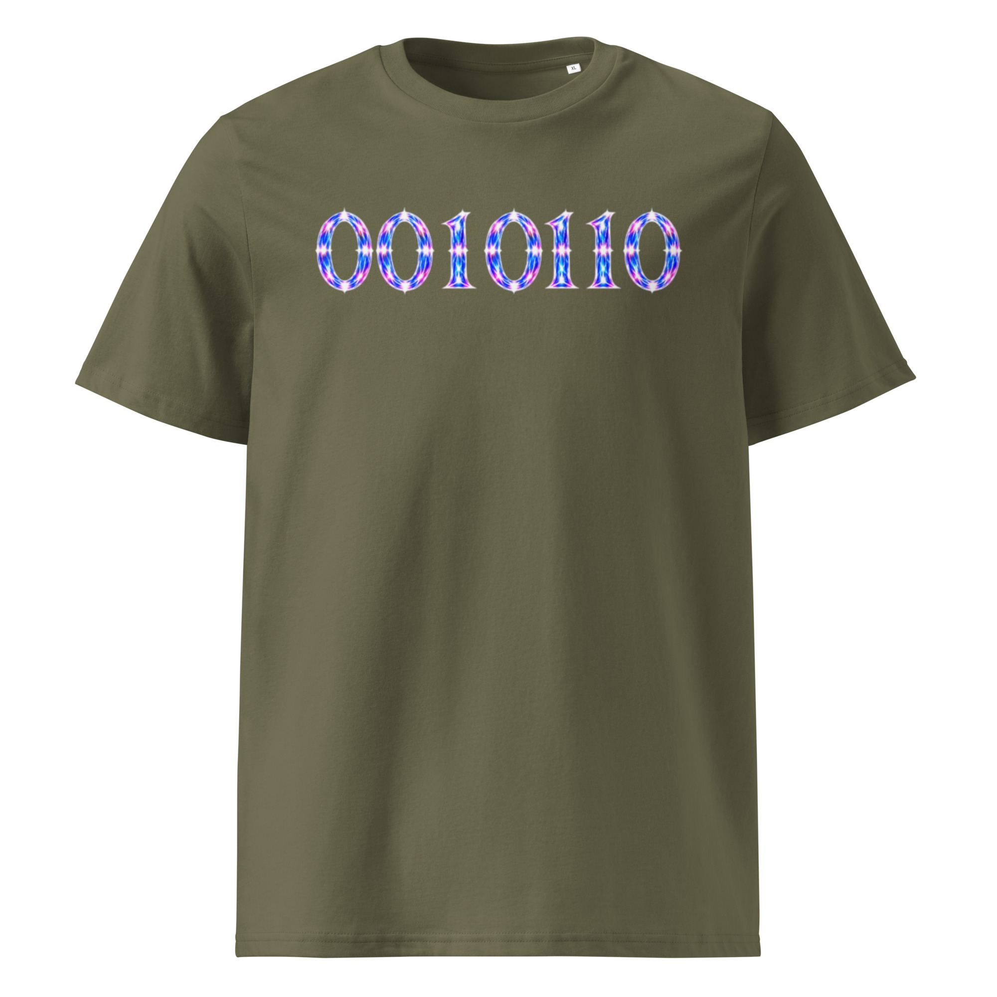 0010110 Light Codes Unisex Organic Cotton T-Shirt 001 - Image 9