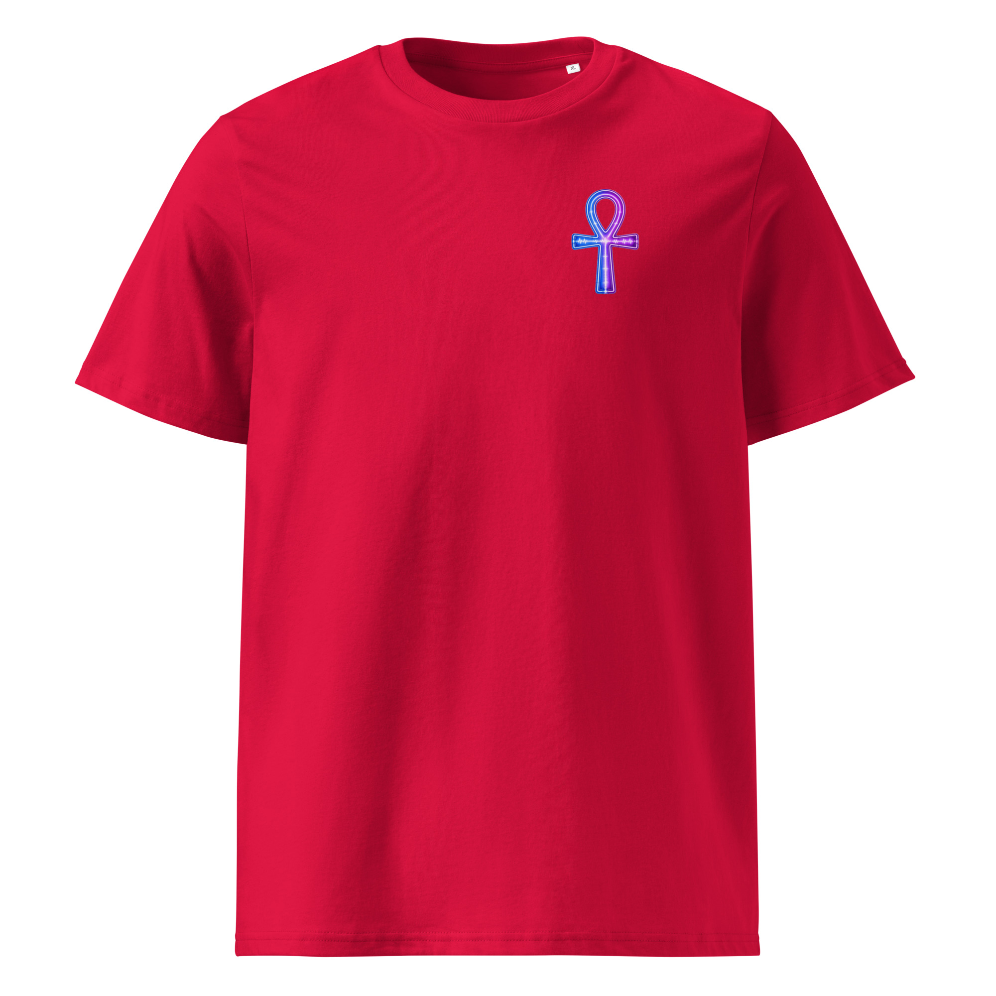 Ankh Neon Unisex Organic Cotton T-Shirt 002 - Image 7