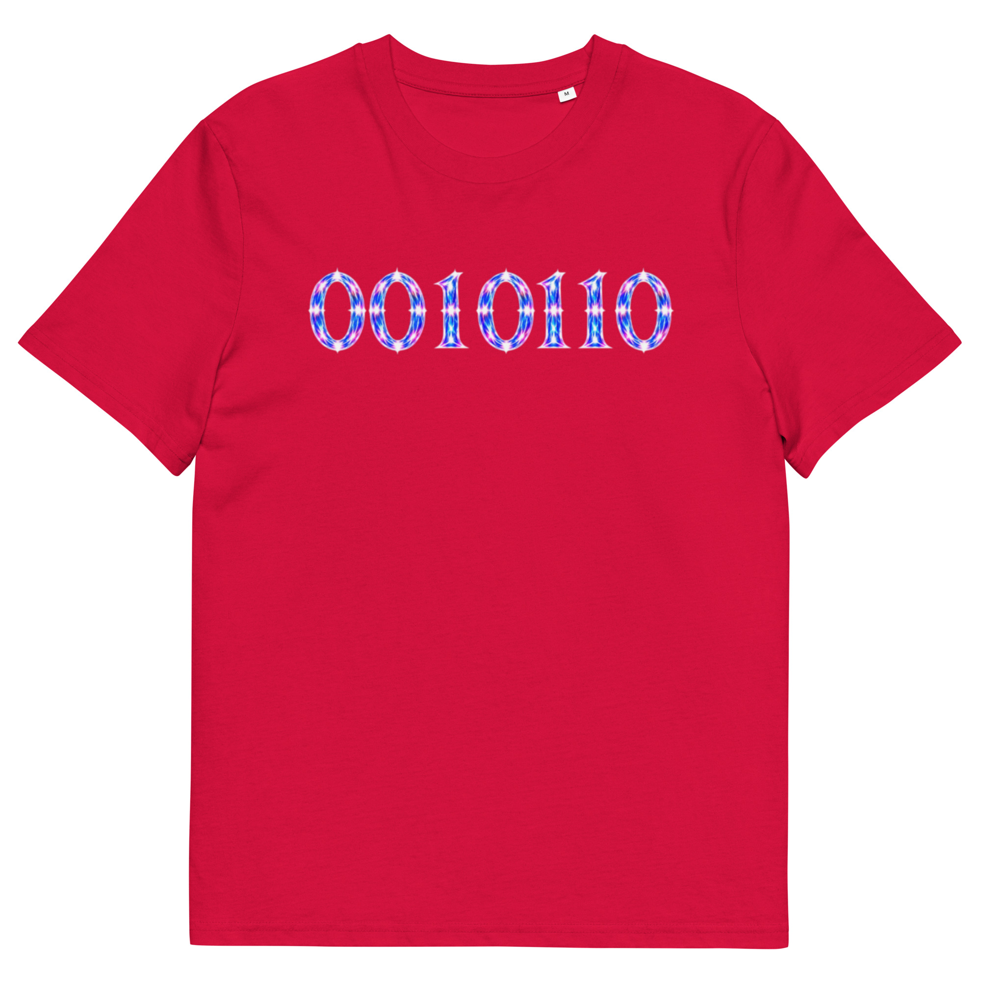 0010110 Light Codes Unisex Organic Cotton T-Shirt 001 - Image 67