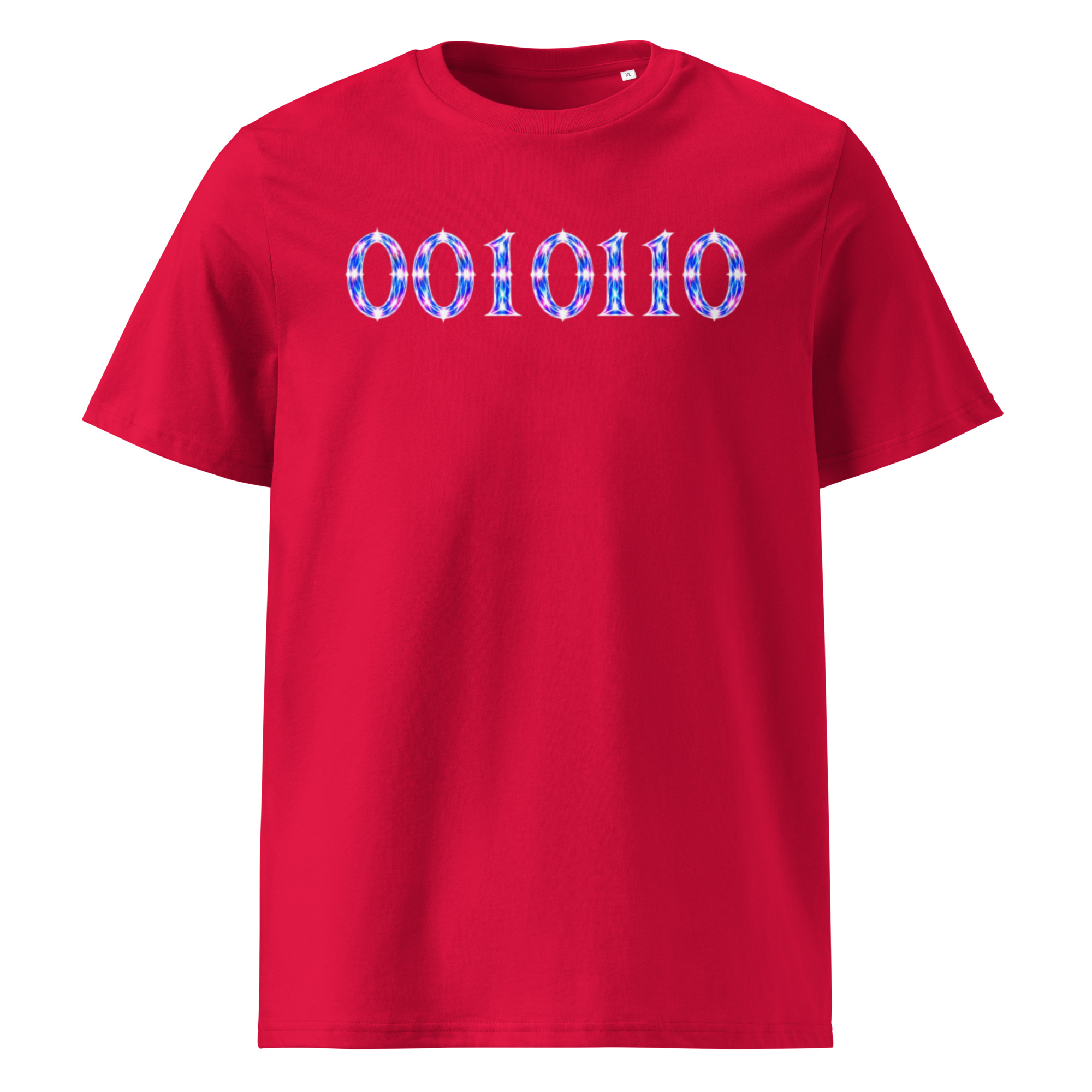 0010110 Light Codes Unisex Organic Cotton T-Shirt 001 - Image 7