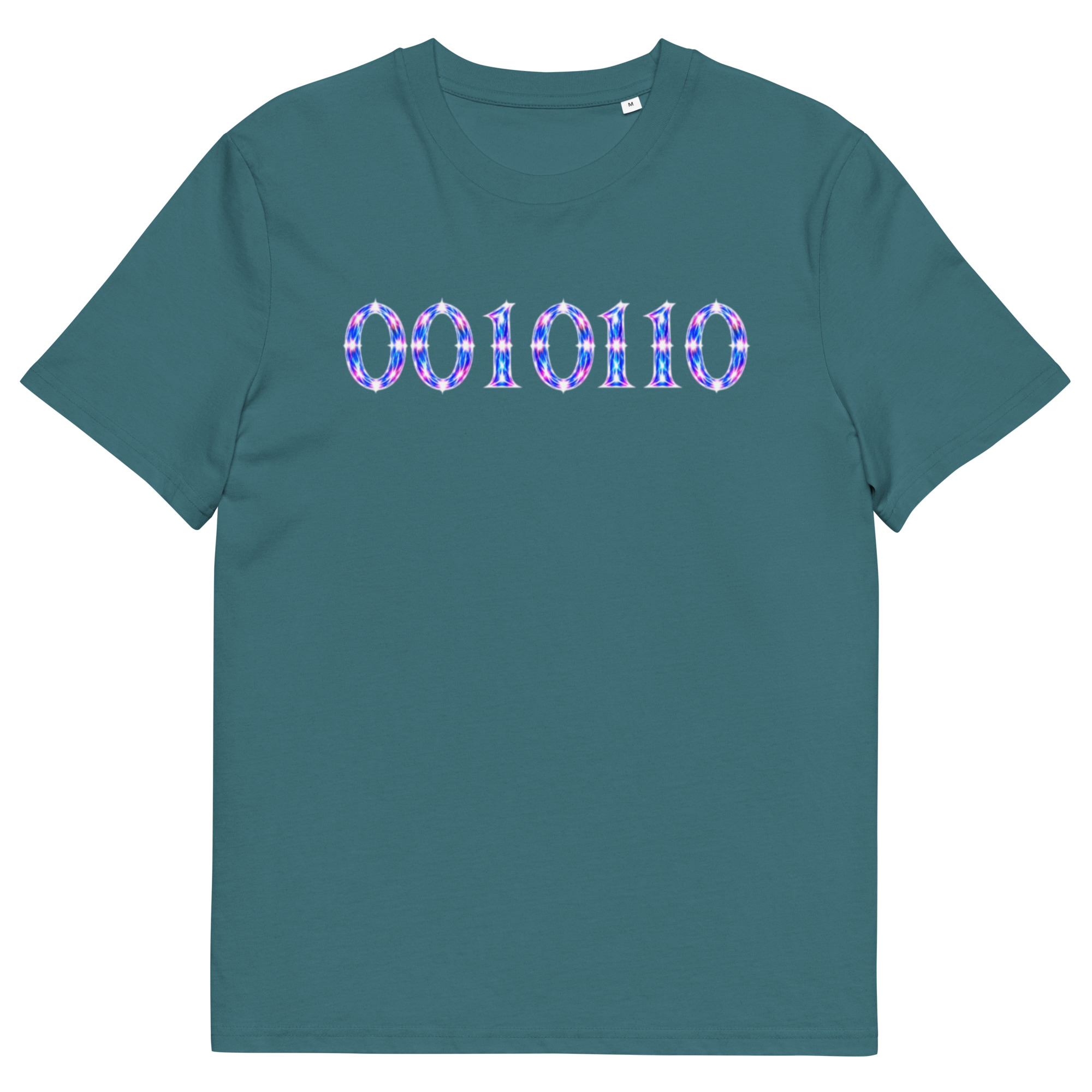 0010110 Light Codes Unisex Organic Cotton T-Shirt 001 - Image 68