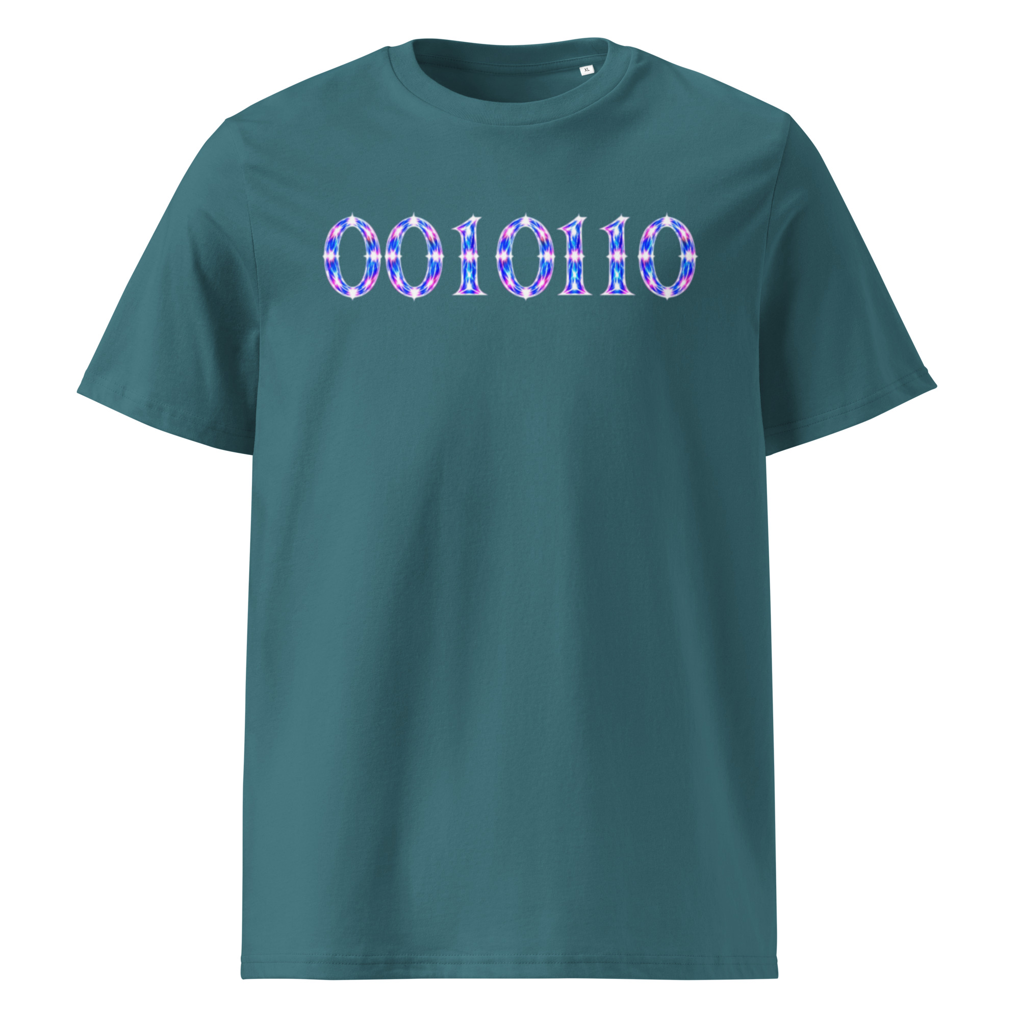0010110 Light Codes Unisex Organic Cotton T-Shirt 001 - Image 8