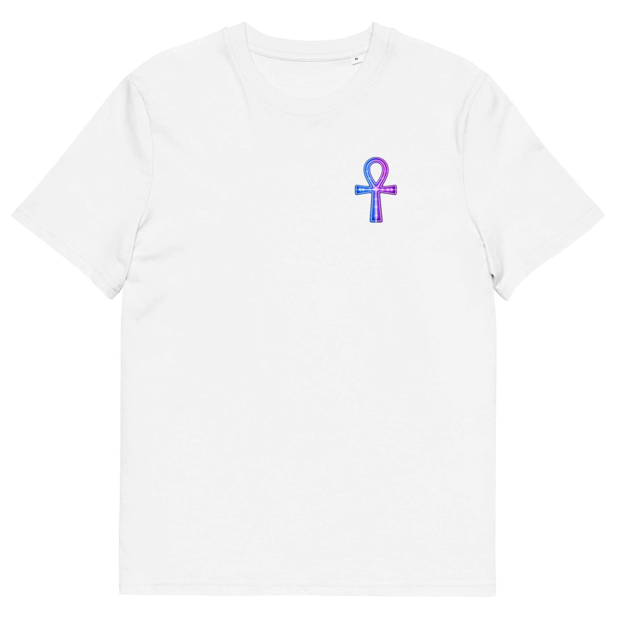 Ankh Neon Unisex Organic Cotton T-Shirt 002 - Image 75