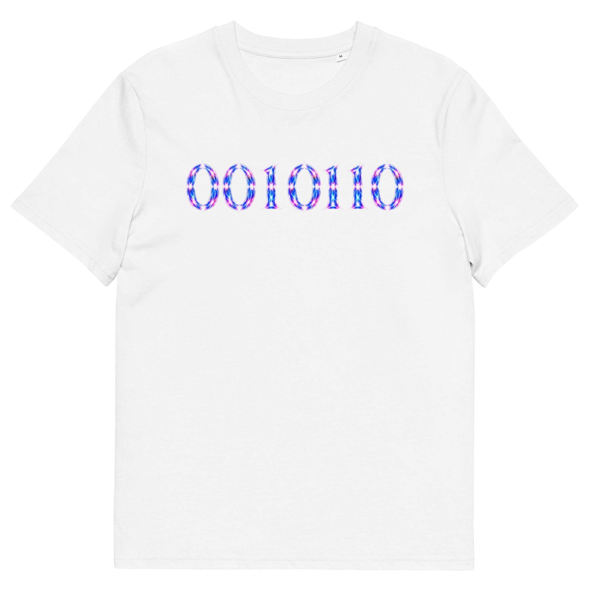 0010110 Light Codes Unisex Organic Cotton T-Shirt 001 - Image 62