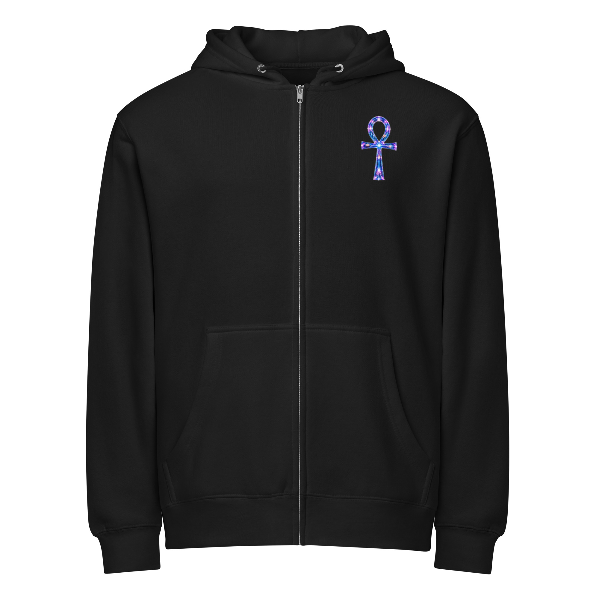 Ankh Light Codes Unisex Premium Zip Hoodie 001 - Image 2