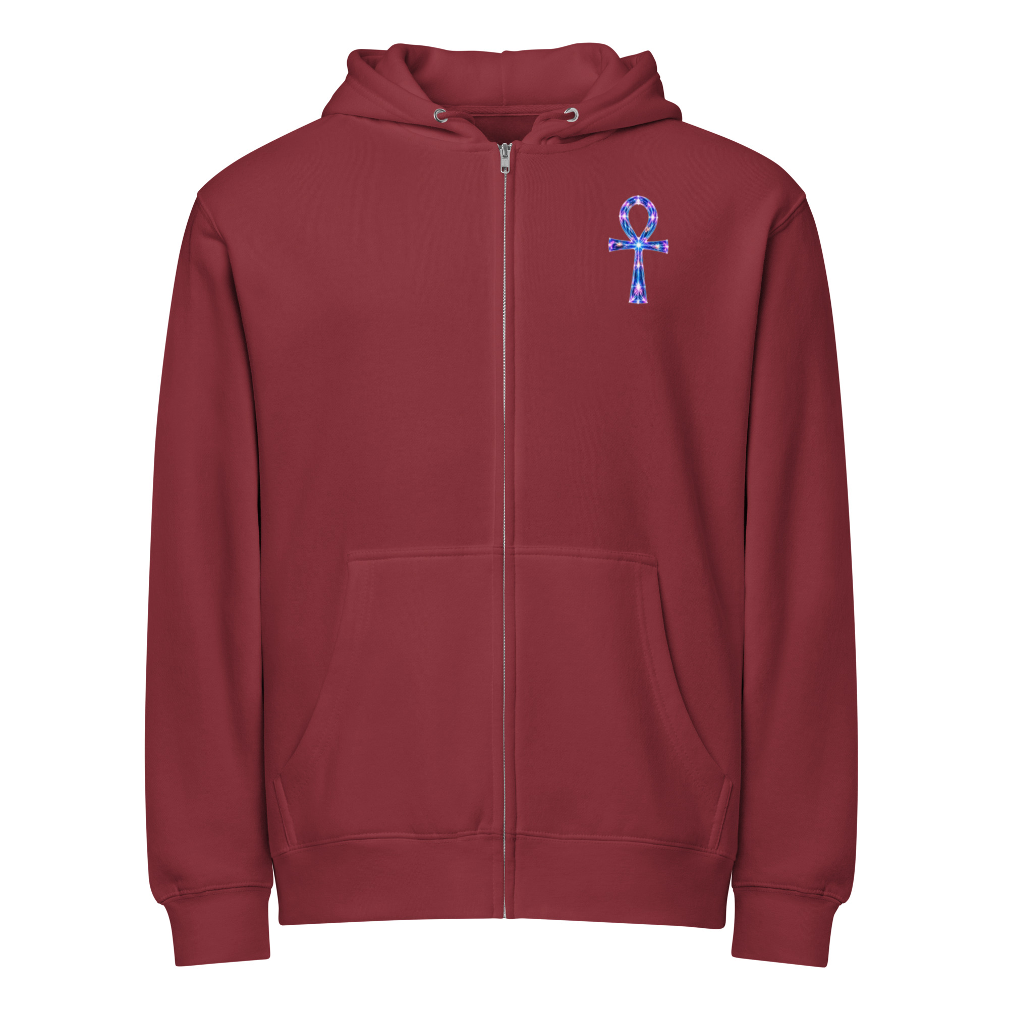 Ankh Light Codes Unisex Premium Zip Hoodie 001 - Image 4