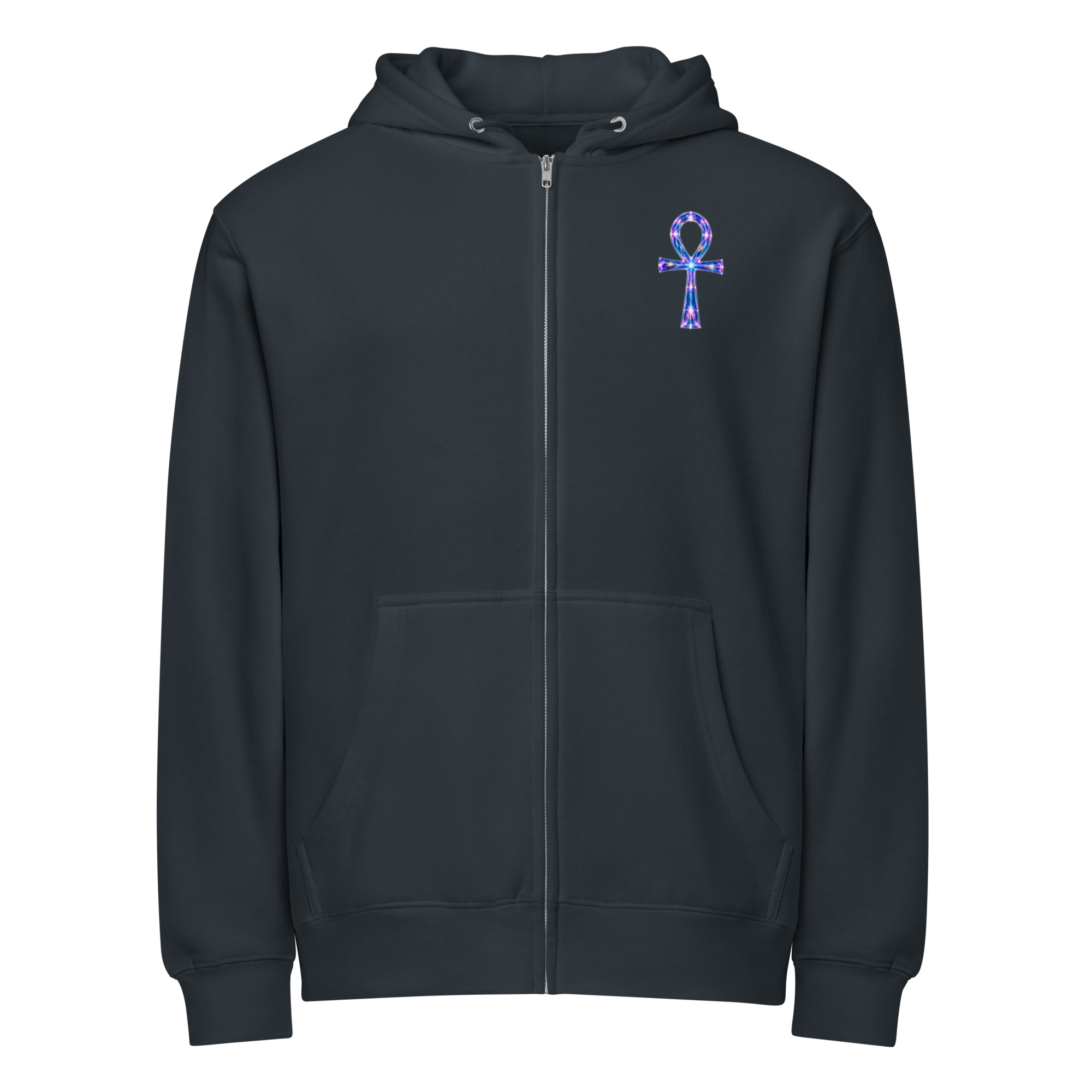 Ankh Light Codes Unisex Premium Zip Hoodie 001 - Image 3