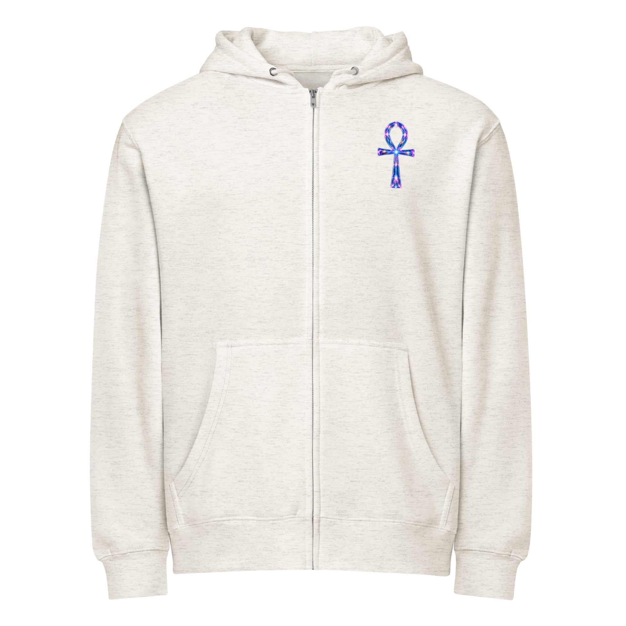 Ankh Light Codes Unisex Premium Zip Hoodie 001