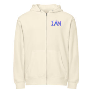 I AM Light Codes Unisex Premium Zip Hoodie 001