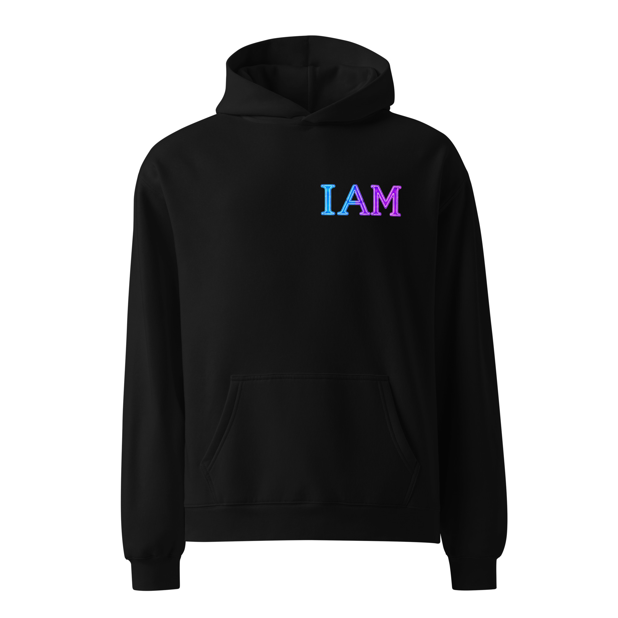 I AM Neon Unisex Oversized Hoodie 002 - Image 2