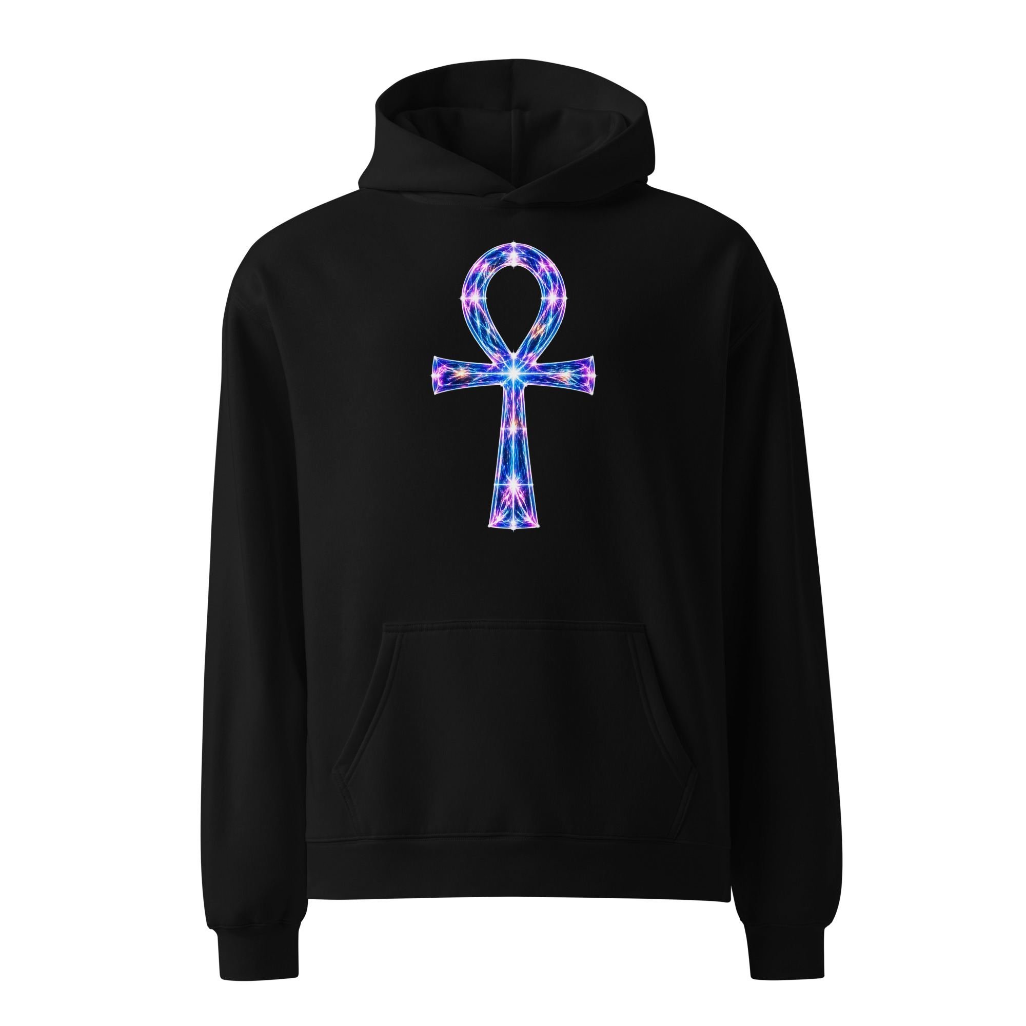 Ankh Light Codes Unisex Oversized Hoodie 001