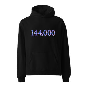 144,000 Light Codes Unisex Oversized Hoodie 001