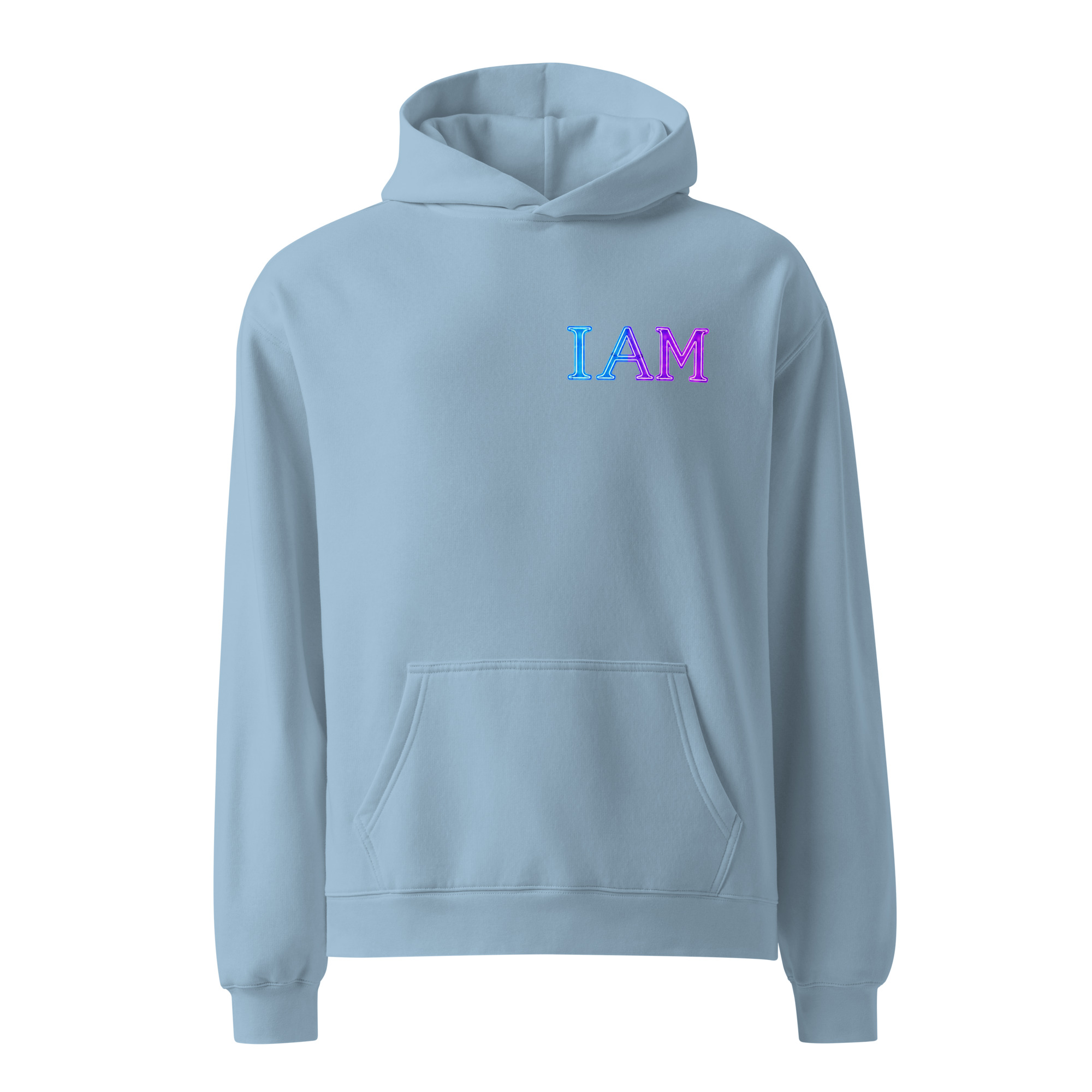 I AM Neon Unisex Oversized Hoodie 002 - Image 9