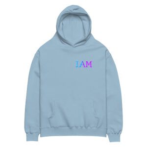 I AM Neon Unisex Oversized Hoodie 002
