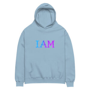 I AM Neon Unisex Oversized Hoodie 001