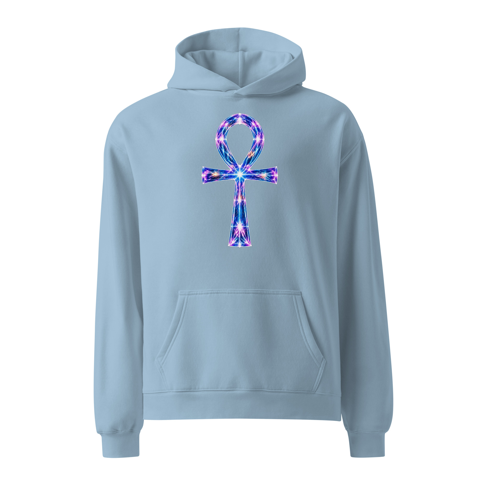 Ankh Light Codes Unisex Oversized Hoodie 001 - Image 8