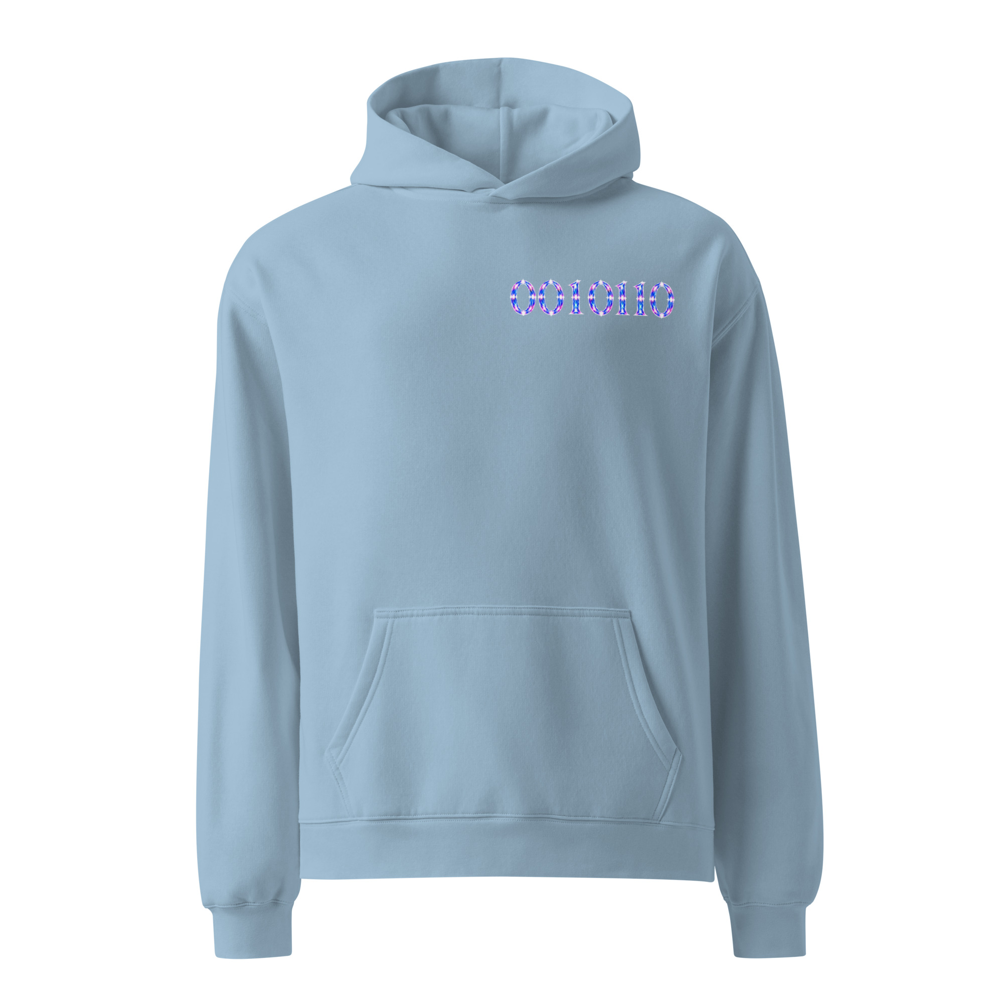 0010110 Light Codes Unisex Oversized Hoodie 002 - Image 9