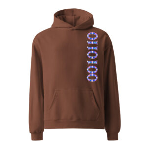 0010110 Light Codes Unisex Oversized Hoodie 003