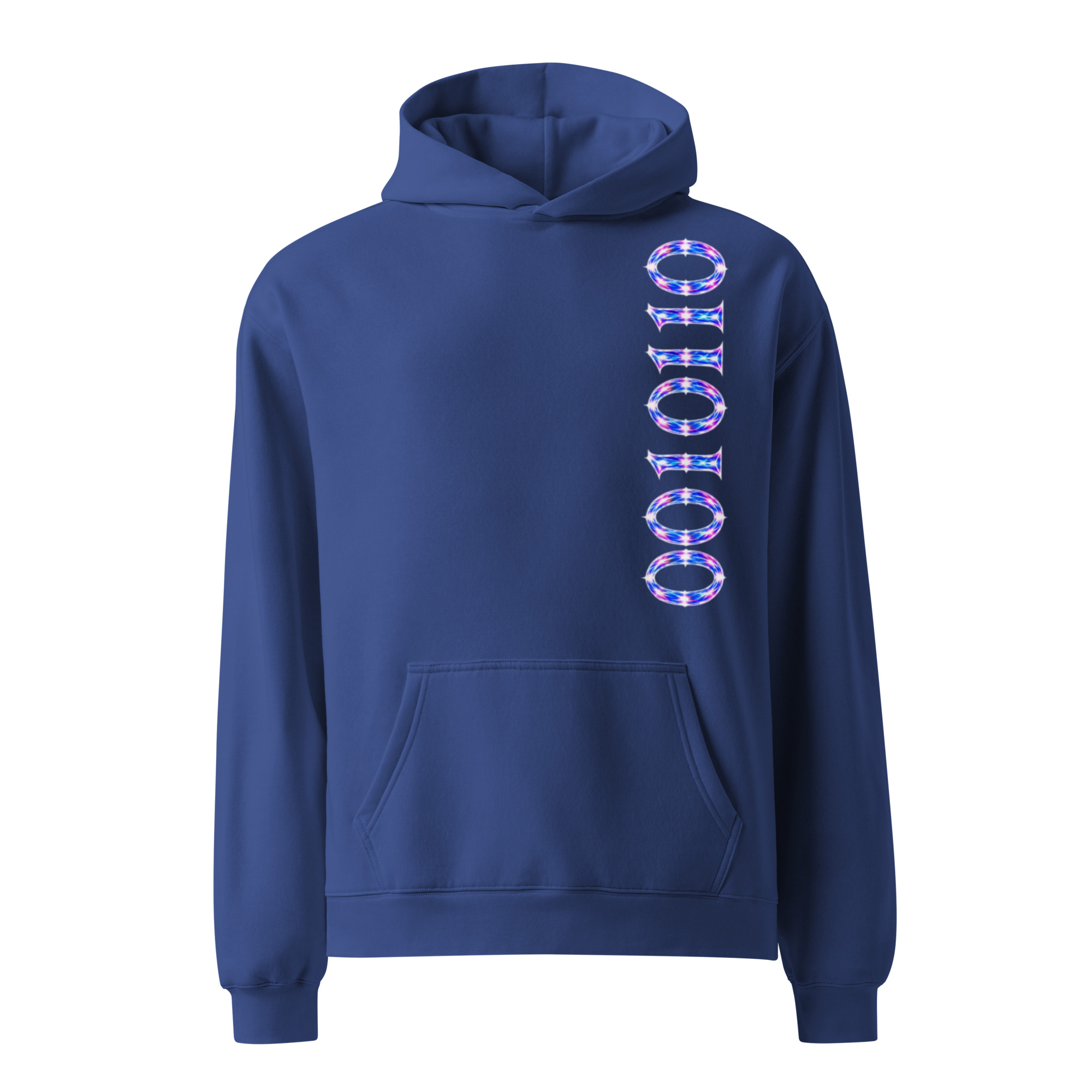 0010110 Light Codes Unisex Oversized Hoodie 003 - Image 4