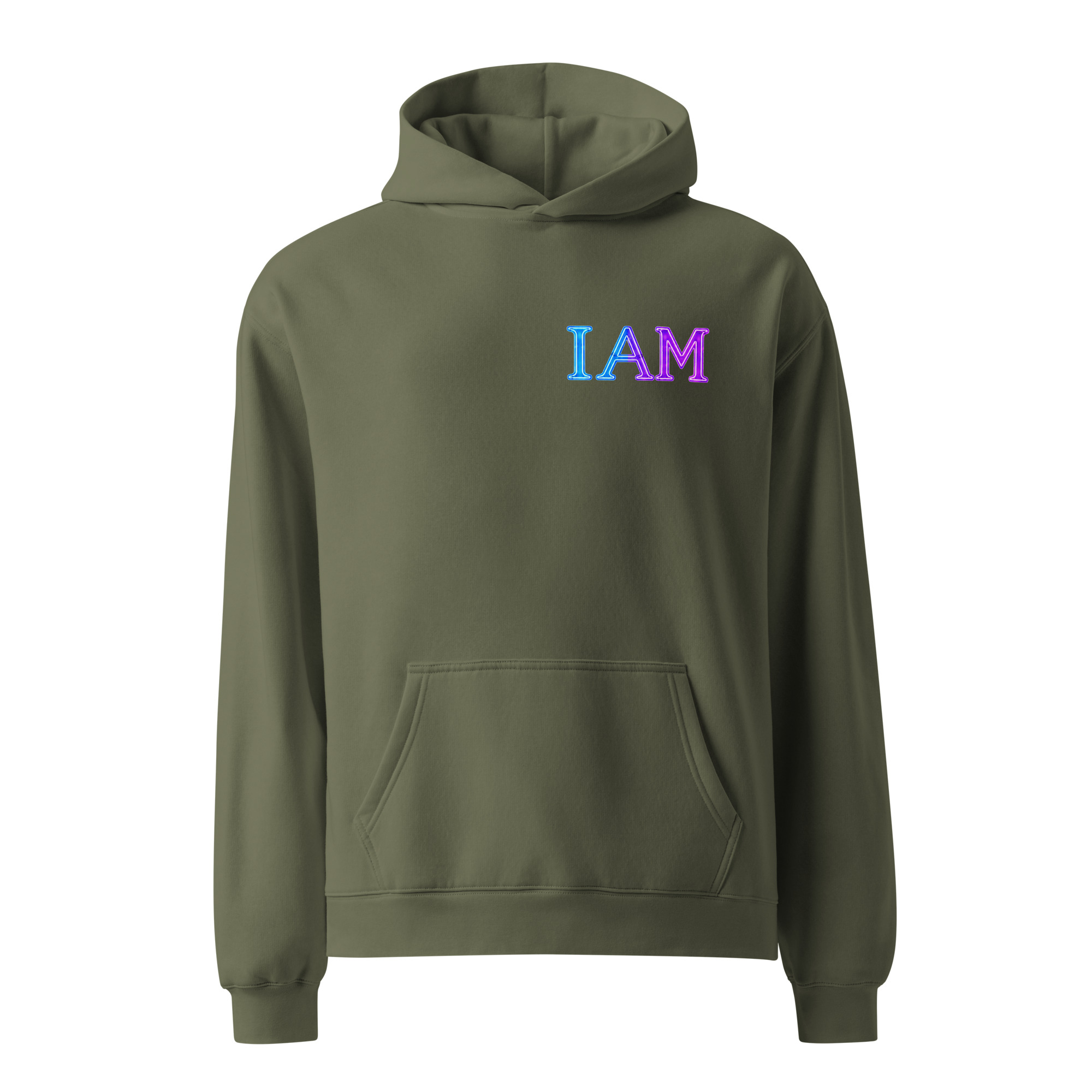 I AM Neon Unisex Oversized Hoodie 002 - Image 7